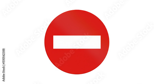 Free Download Red Circle No Entry Sign: Simple, Clear Prohibition Symbol - GFXLoad
