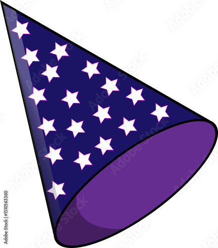 birthday party hats Cute party hats with flat design. Festive templet. Birthday party cone collection.