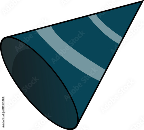 birthday party hats Cute party hats with flat design. Festive templet. Birthday party cone collection.