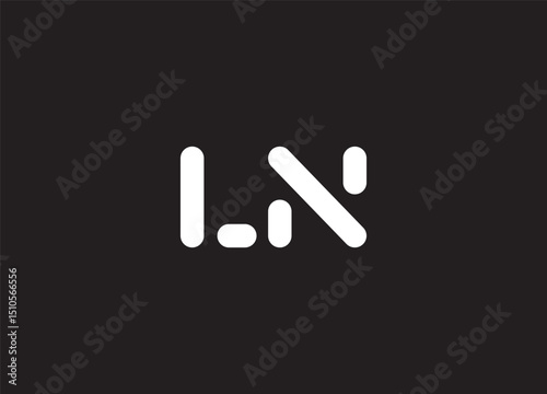 LN logo desing and monogram logo

