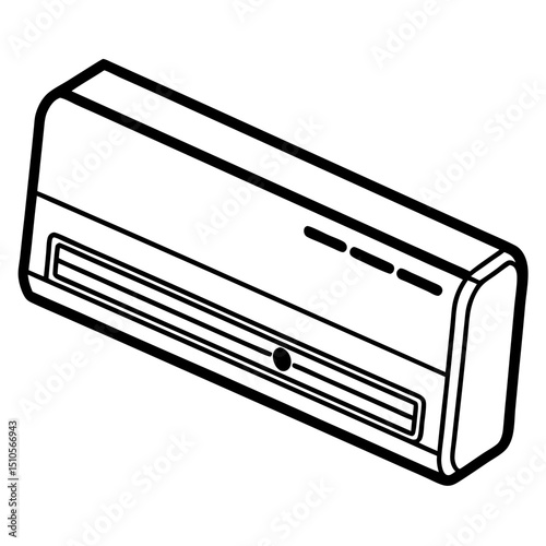 Air conditioner art vector