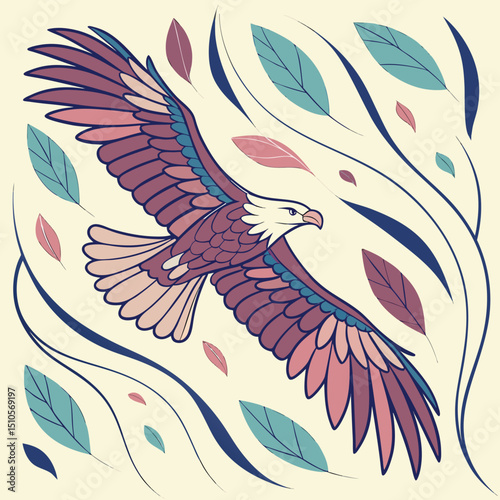 Seamless surreal liquid floral pattern with morphing petals