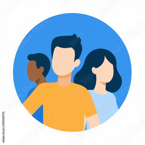 man and woman icon vector