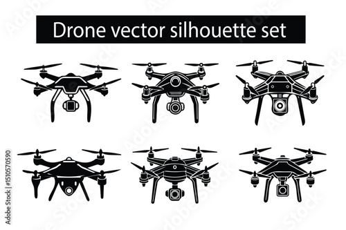 Can show drones hovering, flying forward, or with rotors spinning.