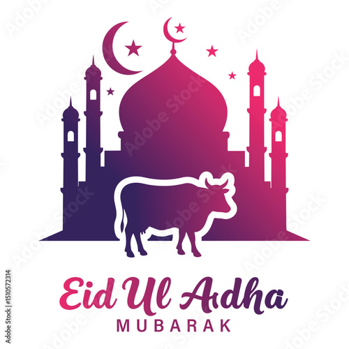 Eid Ul Adha Mubarak Greeting Card Design