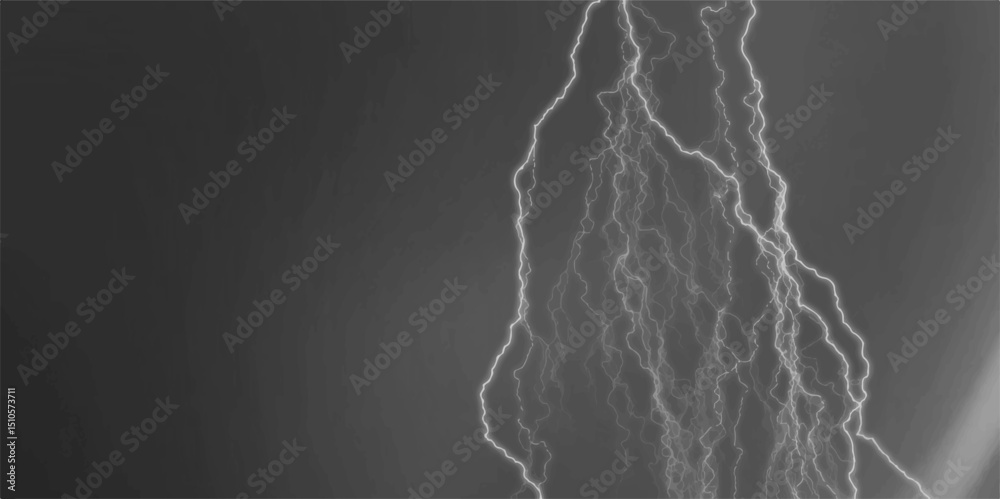  Massive lightning bolt with branches isolated on black background.Gray Marble Texture Template Background. Vector gray and black cracked texture style overlay. 