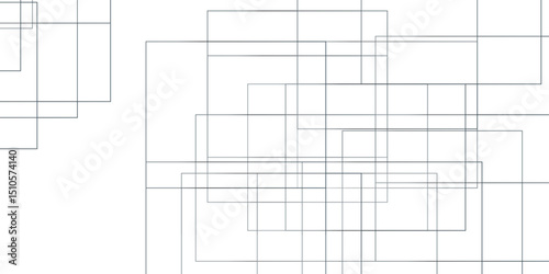 Modern abstract pattern design. Vector for presentation. Geometric white background with gray rectangle shape strokes lines pattern texture. 
