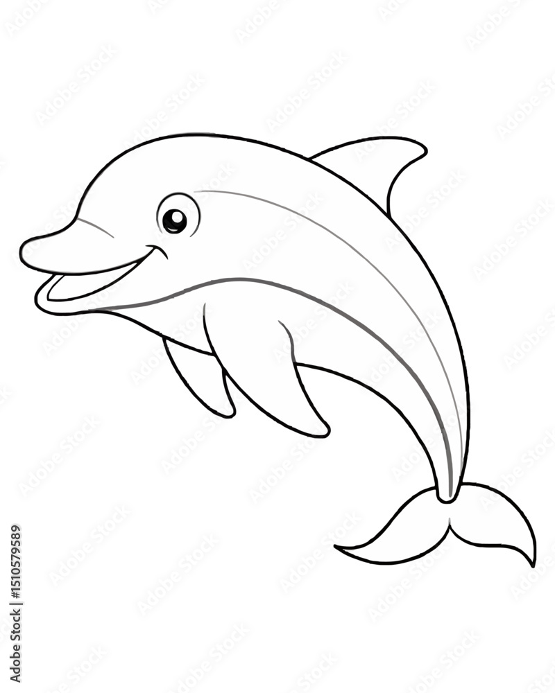 Obraz premium DOLPHIN animals coloring