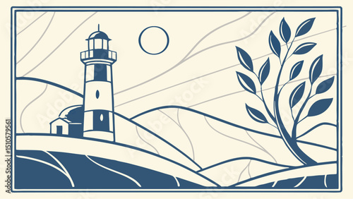lighthouse on the island