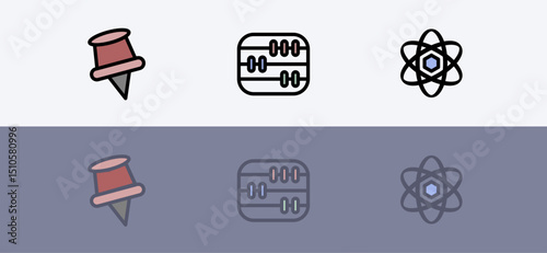 Pharmacy and hospital medical treatment symbol set - medical treatment and drops set.