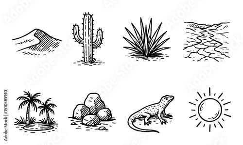 Desert Sketch Icons