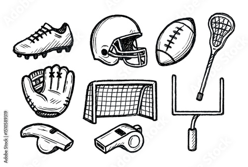 Sports Equipment Icons