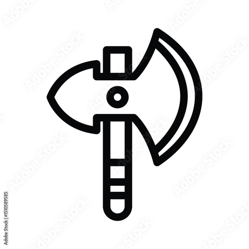 12 ancient weapon line icon illustration vector graphic.eps