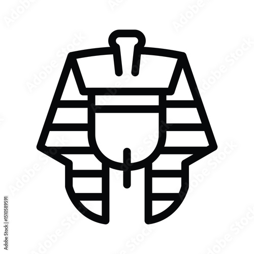 10 pharaoh line icon illustration vector graphic.eps