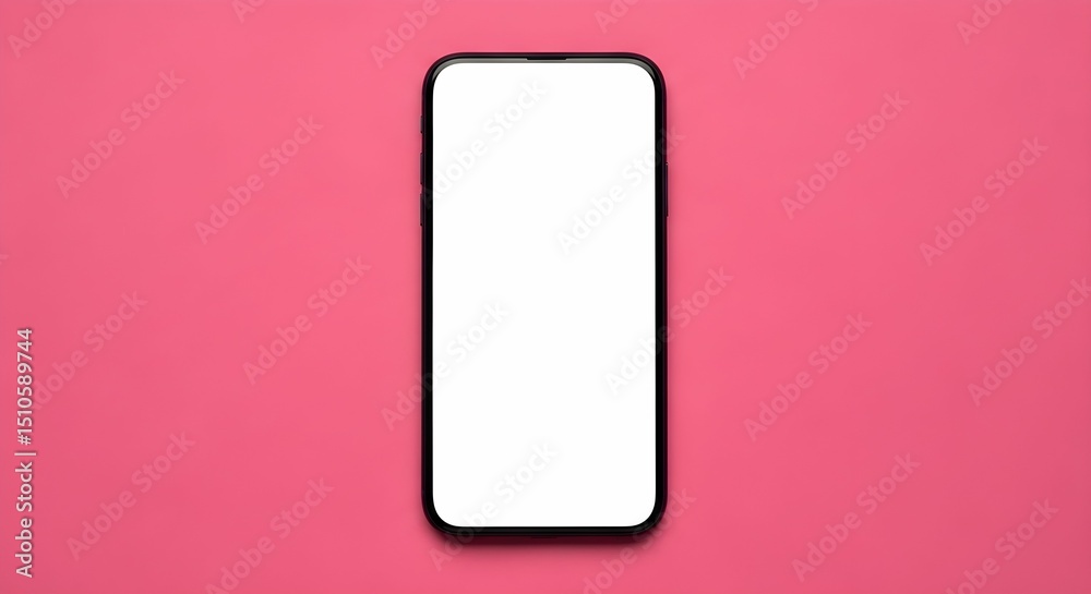 blank screen smartphone on white background blank screen smartphone on white background