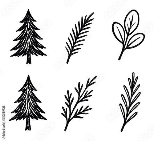 Nature Hand-Drawn Icons