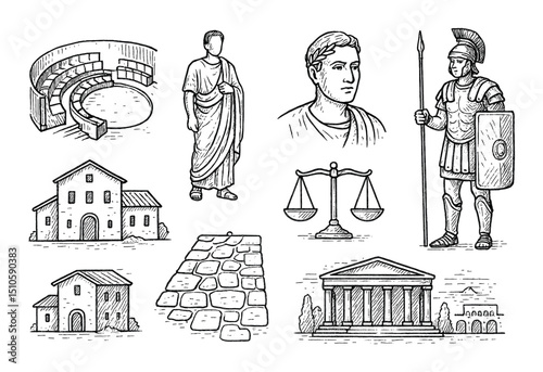 Roman Icon Sketches