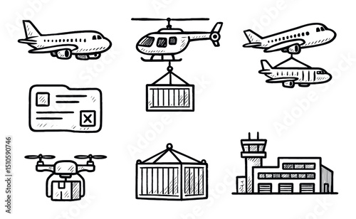 Cargo Logistics Icons