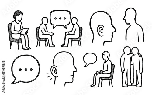 Therapy Icon Sketches