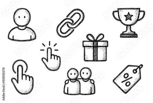 Hand-Drawn Icon Set