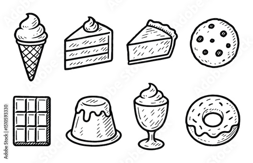 Dessert Icon Sketches