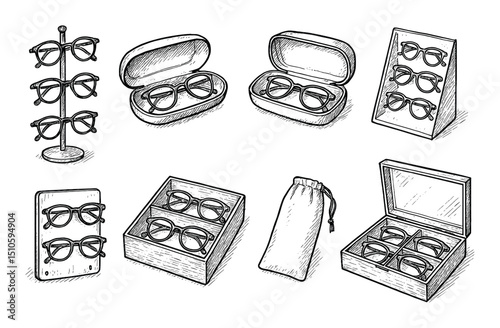 Eyeglass Accessories Icons