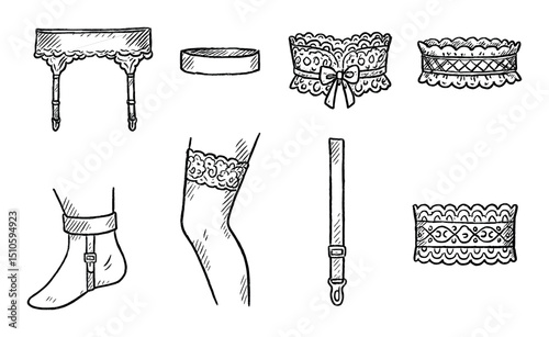 Elegant Garter Icons