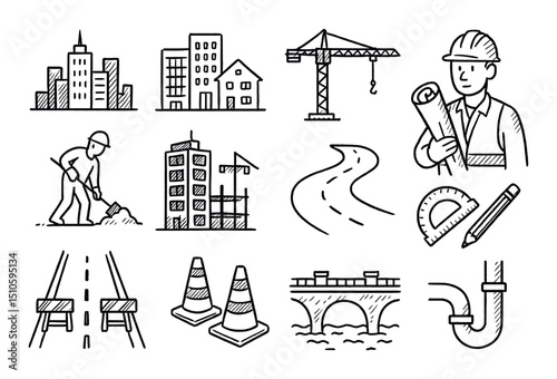 City Icons Sketch