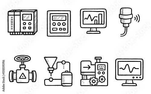 Hand-Drawn Industrial Icons