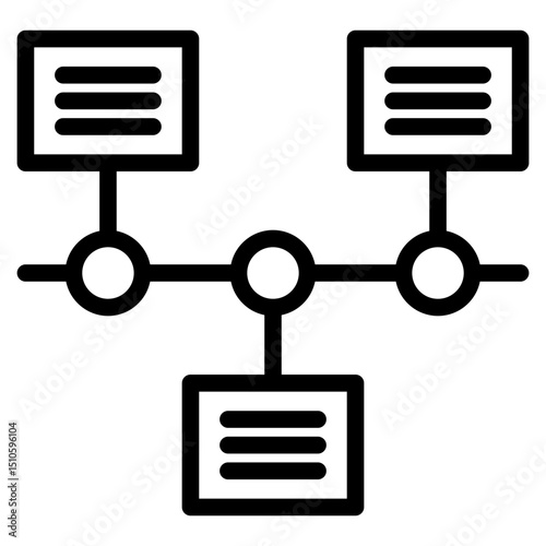 Timeline icon in vector illustration