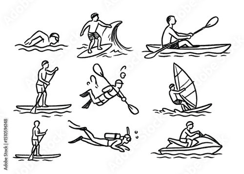 Water Sports Icons
