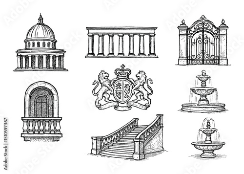 Elegant Architectural Icons