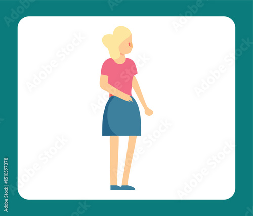 pregnant woman in blue jeans