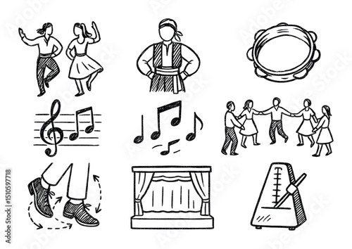 Folk Dance Icons
