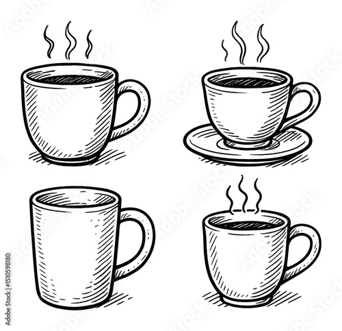 Hand-Drawn Beverage Icons