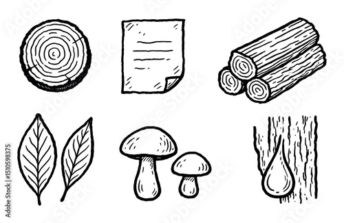 Hand-Drawn Nature Icons