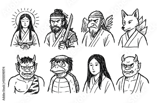 Japanese Mythical Icons