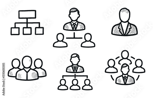 Hand-drawn Leadership Icons