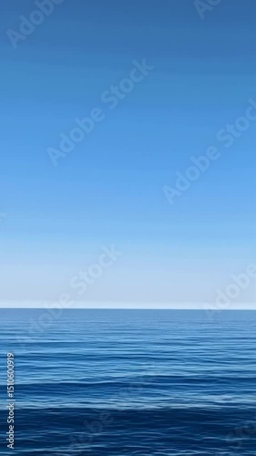 Wallpaper Mural  Lonely sea horizon under an empty blue sky Torontodigital.ca