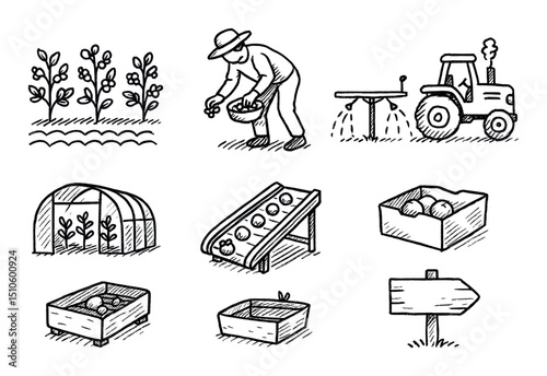 Farm Icon Set