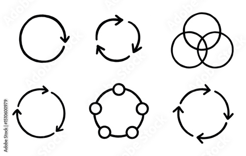 Hand-Drawn Circular Diagrams
