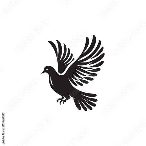 **"Elegant Nicobar Pigeon Vector Silhouette: Exotic Bird Design Featuring Long Hackles, Compact Body, and Grounded Stance in Clean, Minimalist Style for Crafts and Digital Art Projects"**
