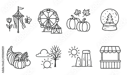 Seasonal Festival Icons