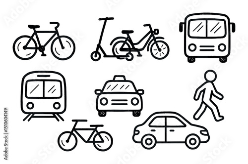 Transportation Icon Set