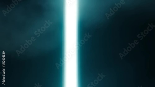 Wallpaper Mural Bright White Light Beam in Dark Blue Atmosphere Torontodigital.ca