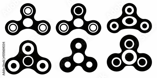 Fidget spinner icon design a colorful toy graphic for websites and applications