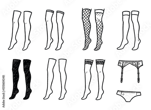 Stockings Icon Set