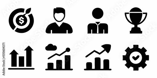 Professional business logo design featuring a growing graph chart for corporate branding