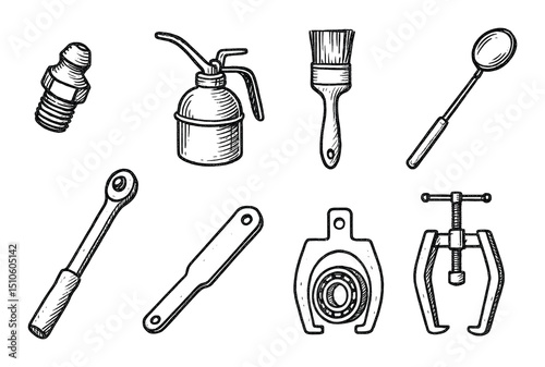 Hand-Drawn Tool Icons