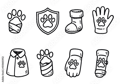 Paw Protection Icons